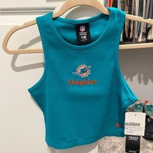 NFL Miami Dolphins Teal Crop Top